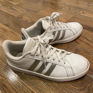 adidas Cloudfoam Silver Stripe Sneakers